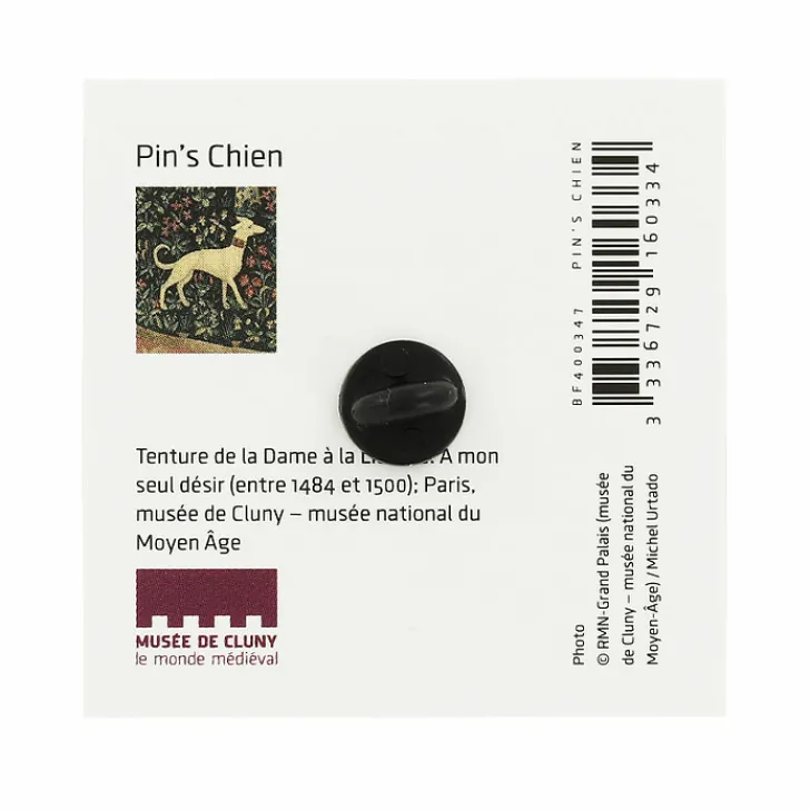 Boutiques de musées Pin'S-Pin's Chien - Musée de Cluny