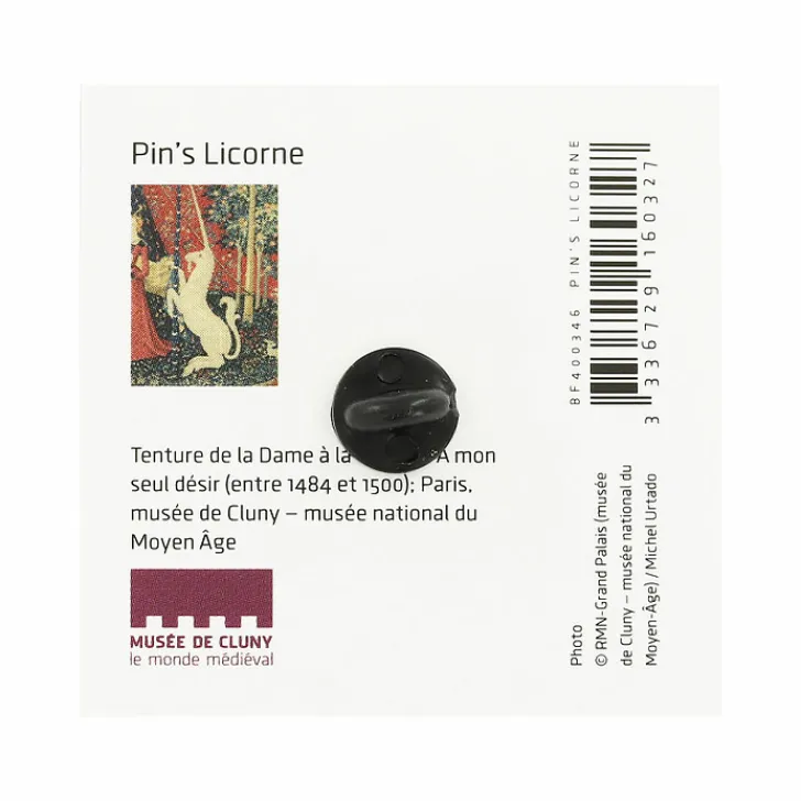 Boutiques de musées Pin'S-Pin's Licorne - Musée de Cluny