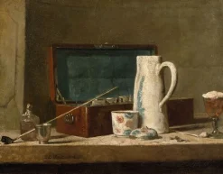 Boutiques de musées Panneaux Aluminium|Toiles Sur Châssis-Pipe et vase à boire dit la Tabagie (panneaux aluminium)