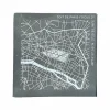 Discount Boutiques de musées Plaque de zinc Focus Paris 2e arrondissement - Toit de Paris - 12 x 12 cm
