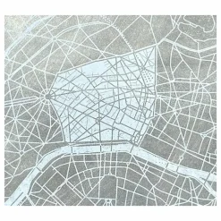 Sale Boutiques de musées Plaque de zinc Focus Paris 8e arrondissement - Toit de Paris - 12 x 12 cm