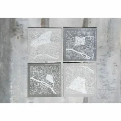 Clearance Boutiques de musées Plaque de zinc Focus Paris 7e arrondissement - Toit de Paris - 12 x 12 cm