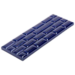 Boutiques de musées Design|Art De La Maison-Plaque Grand Rivoli grès émaillé - 25 x 9 cm - Bleu Sèvres - Déjà-vu