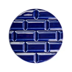 Hot Boutiques de musées Plaque Rivoli grès émaillé - ⌀ 11,5 cm - Bleu Sèvres - Déjà-vu