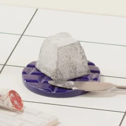 Hot Boutiques de musées Plaque Rivoli grès émaillé - ⌀ 11,5 cm - Bleu Sèvres - Déjà-vu