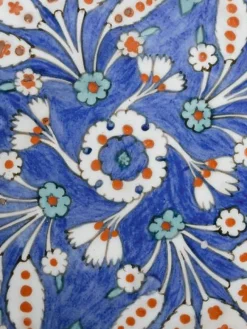 Outlet Boutiques de musées Plat creux à fond bleu (toiles encadrées)