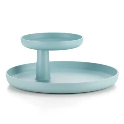 Online Boutiques de musées Plateau à étages Rotary tray Jasper Morrison - Gris bleuté - Vitra