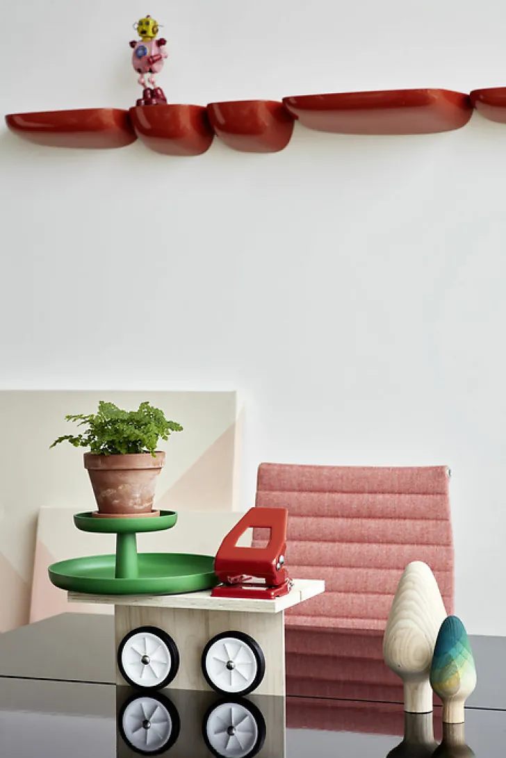 Boutiques de musées Design|Art De La Maison-Plateau à étages Rotary tray Jasper Morrison - Rouge coquelicot - Vitra