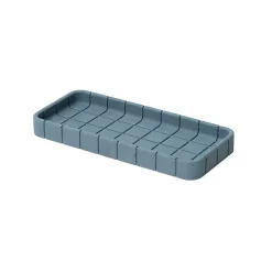 New Boutiques de musées Plateau/vide-poche Bleu Acier - Block Design