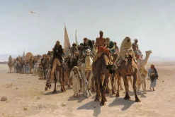 Boutiques de musées Toiles Encadrées|Affiches D'Art Encadrées-Pèlerins allant à La Mecque (toiles encadrées)