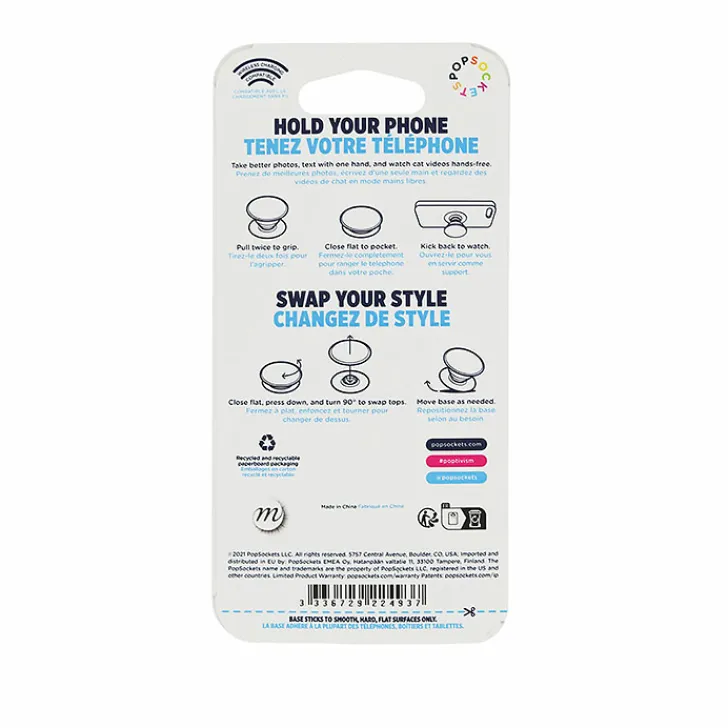 New Boutiques de musées Poignée/support pour téléphone Claude Monet - Nymphéas bleus - PopSockets