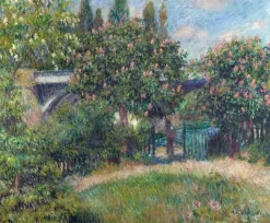 Online Boutiques de musées Pont du chemin de fer à Chatou ou Les Marronniers roses (affiches d'art)