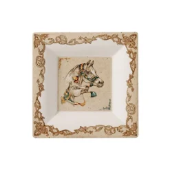 Boutiques de musées Art De La Maison-Porte-cartes - Chevaux du Vent 17x17cm - Faïencerie de Gien