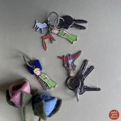 Hot Boutiques de musées Porte-clés Le Petit Prince Mouton et renard
