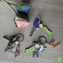 Hot Boutiques de musées Porte-clés Le Petit Prince Mouton et renard