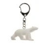 New Boutiques de musées Porte-clés Ours blanc Pompon