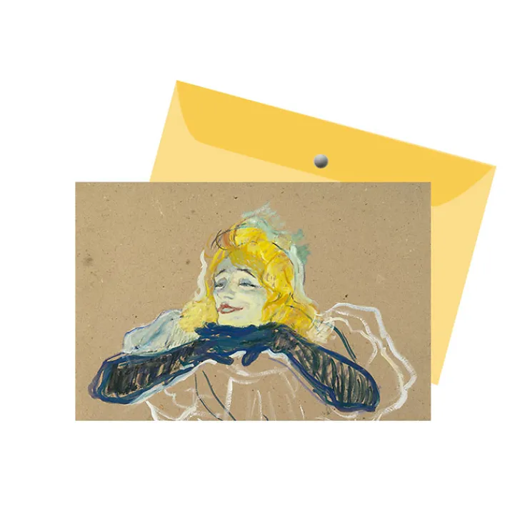 Boutiques de musées Chemises Et Sous-Chemises-Porte-documents avec bouton pression Toulouse-Lautrec - Yvette Guilbert