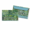 Outlet Boutiques de musées Porte-documents avec bouton pression Claude Monet - Le Bassin aux nymphéas, Harmonie verte