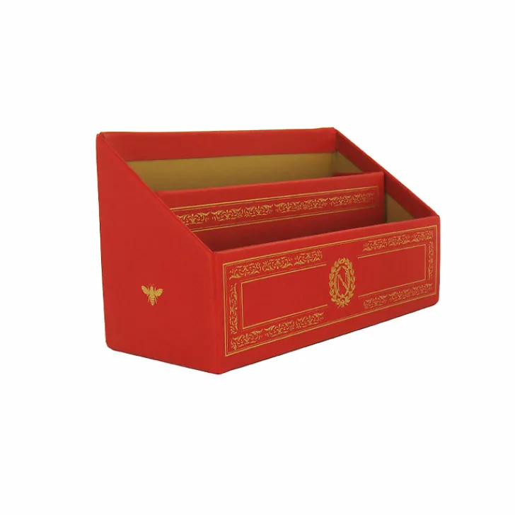 Boutiques de musées Accessoires De Bureau-Porte-lettres de bureau Rouge Emblèmes Napoléon