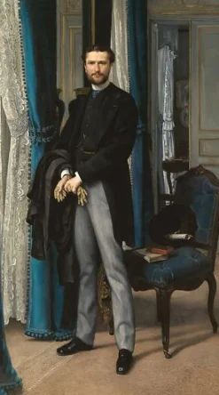 Hot Boutiques de musées Portrait d'Aimé Seillière (détail), 1866 (toiles sur châssis)