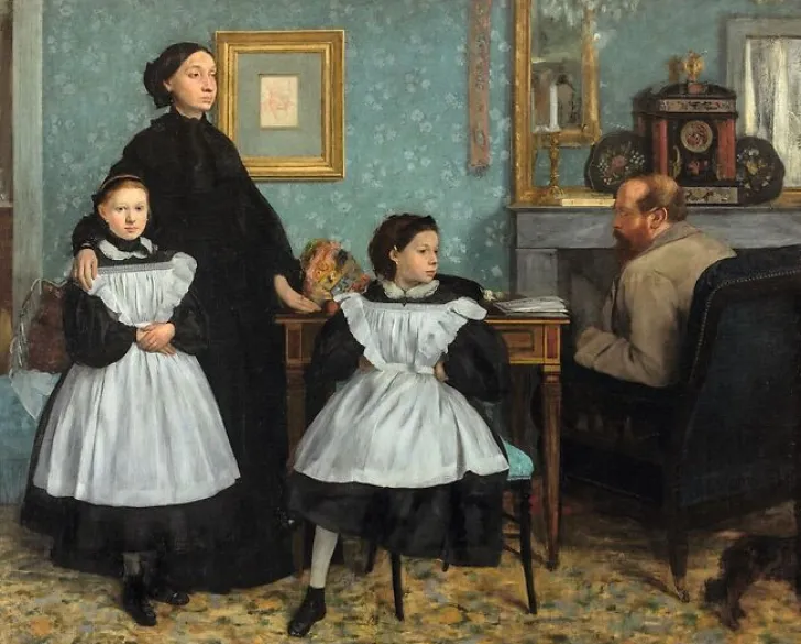 Boutiques de musées Toiles Encadrées|Toiles Sans Cadre-Portrait de famille, dit aussi La Famille Bellelli (toiles encadrées)