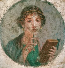 Outlet Boutiques de musées Portrait de jeune femme, dite Sappho, 55-79 après J.-C. (panneaux acryliques)