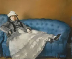 Online Boutiques de musées Portrait de madame Edouard Manet sur un canapé bleu (panneaux acryliques)