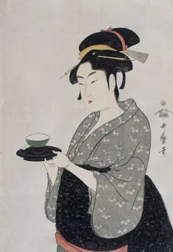 Boutiques de musées Toiles Sur Châssis|Toiles Sans Cadre-Portrait de Naniwaya Okita (toiles sur châssis)