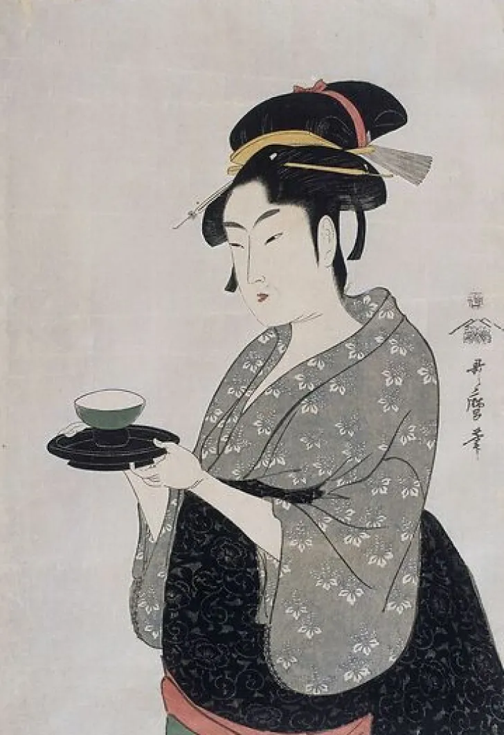 Boutiques de musées Toiles Sur Châssis|Toiles Sans Cadre-Portrait de Naniwaya Okita (toiles sur châssis)