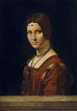 Best Boutiques de musées Portrait d'une dame de la cour de Milan, dit à tort "la belle ferronnière" (panneaux aluminium)
