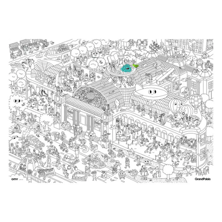 Clearance Boutiques de musées Poster géant à colorier - Grand Palais