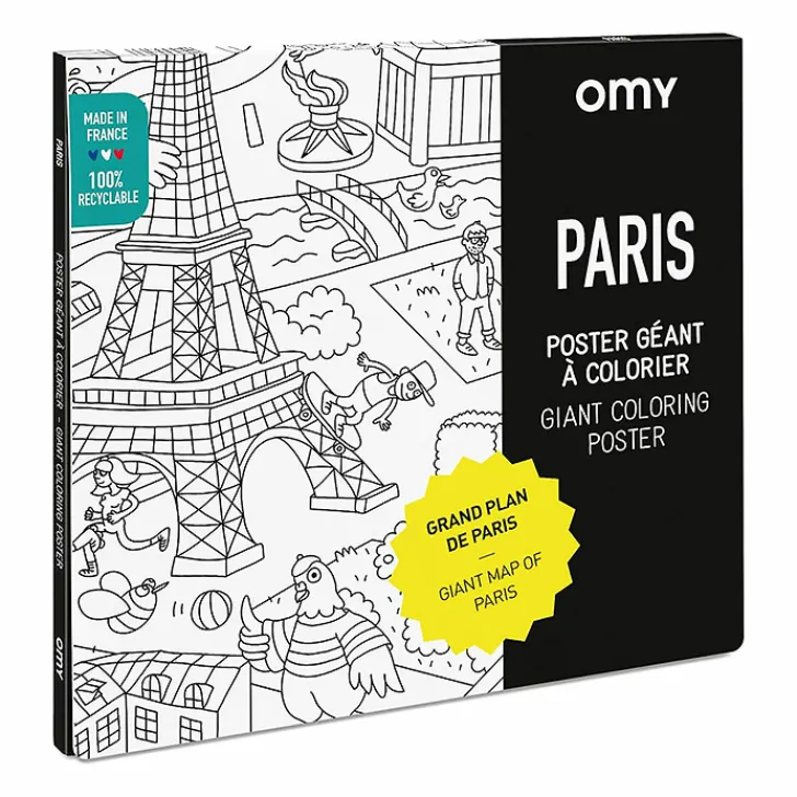 Boutiques de musées Loisirs Créatifs-Poster géant à colorier - Paris