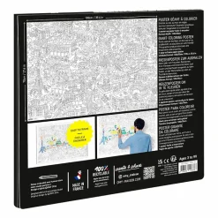 Boutiques de musées Loisirs Créatifs-Poster géant à colorier - Paris