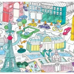 Boutiques de musées Loisirs Créatifs-Poster géant à colorier - Paris