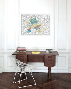 Boutiques de musées Loisirs Créatifs-Poster géant à colorier Musées d'Orsay et de l'Orangerie - OMY