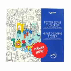 Boutiques de musées Loisirs Créatifs-Poster géant à colorier Premier Empire - OMY