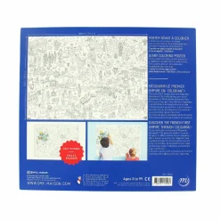 Boutiques de musées Loisirs Créatifs-Poster géant à colorier Premier Empire - OMY