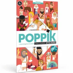 Best Boutiques de musées Poster pédagogique Mythologie + 38 stickers - Poppik