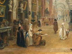 Clearance Boutiques de musées Projet d'aménagement de la Grande Galerie du Louvre en 1796 (affiches d'art encadrées)