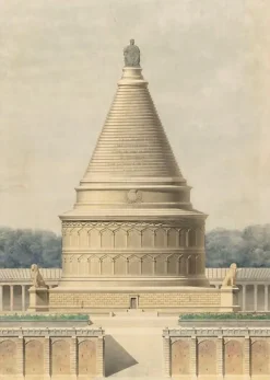 Boutiques de musées Panneaux Acryliques|Toiles Encadrées-Projet de Monument funéraire commémoratif de la Défense de Paris : partie centrale du monument (panneaux acryliques)