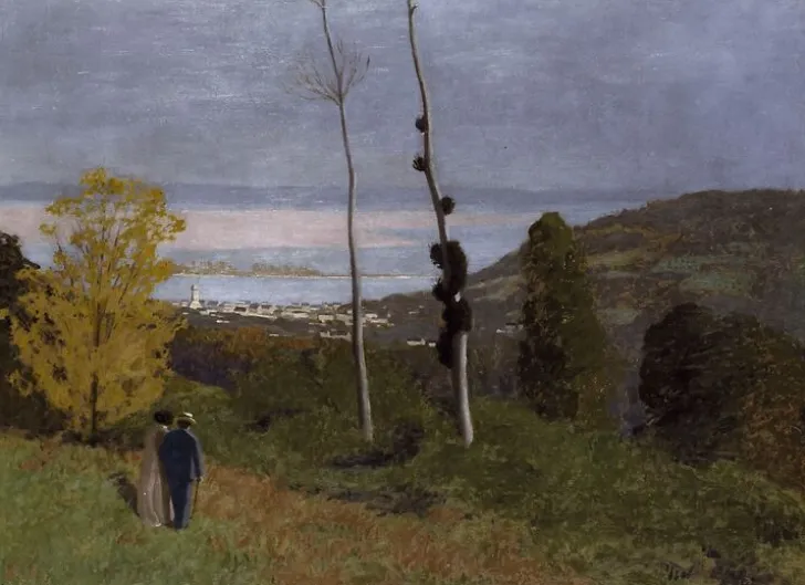 Outlet Boutiques de musées Promenade à Honfleur (toiles encadrées)