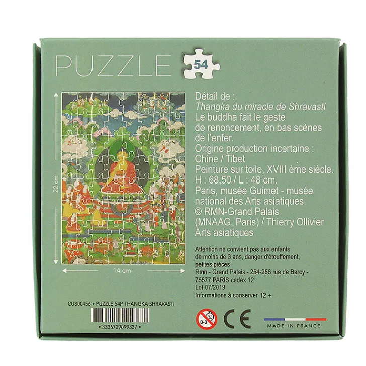 Boutiques de musées Puzzle 54 pièces Thangka du miracle de Shravasti