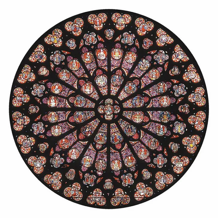 Boutiques de musées Puzzle d'art en bois 80 pièces Rosace Notre-Dame de Paris