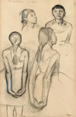 Outlet Boutiques de musées Quatre études d'une danseuse (affiches d'art)