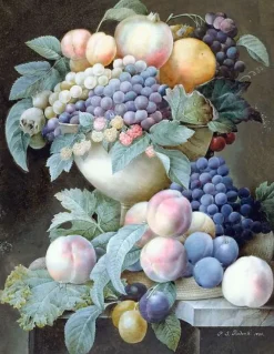 Boutiques de musées Toiles Sur Châssis|Affiches D'Art-Raisins dans une coupe (toiles sur châssis)