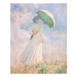 Boutiques de musées Affiches Et Reproductions-Reproduction Claude Monet - Femme à l'ombrelle tournée vers la droite, 1886 - 24x30cm