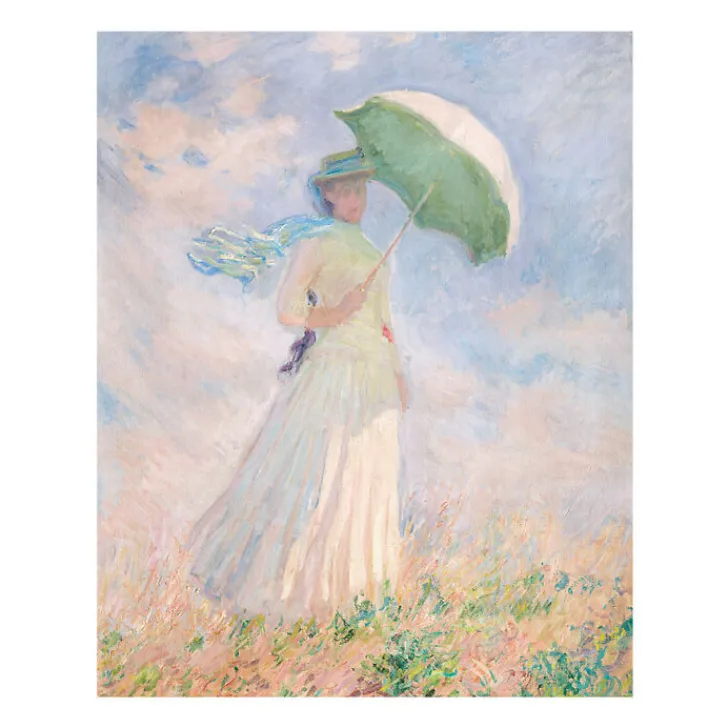 Boutiques de musées Affiches Et Reproductions-Reproduction Claude Monet - Femme à l'ombrelle tournée vers la droite, 1886 - 24x30cm