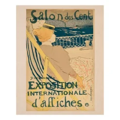 New Boutiques de musées Reproduction Henri de Toulouse-Lautrec - Salon des Cent - 24x30 cm
