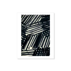 Boutiques de musées Affiches Et Reproductions-Reproduction Pierre Soulages - Encre sur papier, vers 1985 - 24x30 cm