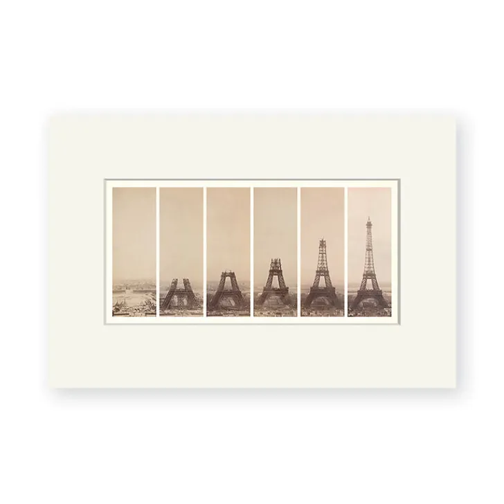 Boutiques de musées Affiches Et Reproductions-Reproduction sous Marie-Louise Théophile Féau - La Tour Eiffel en construction, 1887-1889